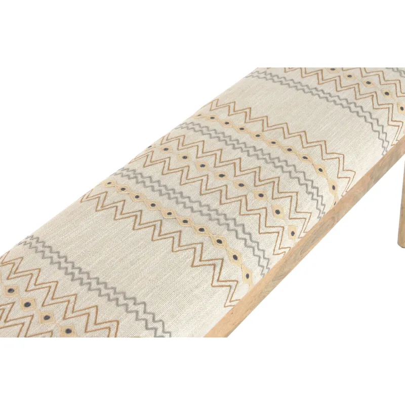 Bench Home ESPRIT Beige Multicolour Mango wood 113 X 35 X 45 CM